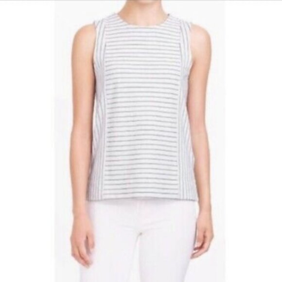J. CREW Striped Shell Tank Top Style# F4605 - Size XXS - Picture 2 of 16